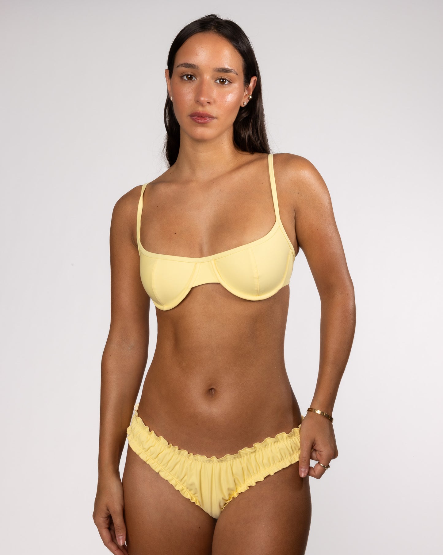 Millie bikini top - banana yellow
