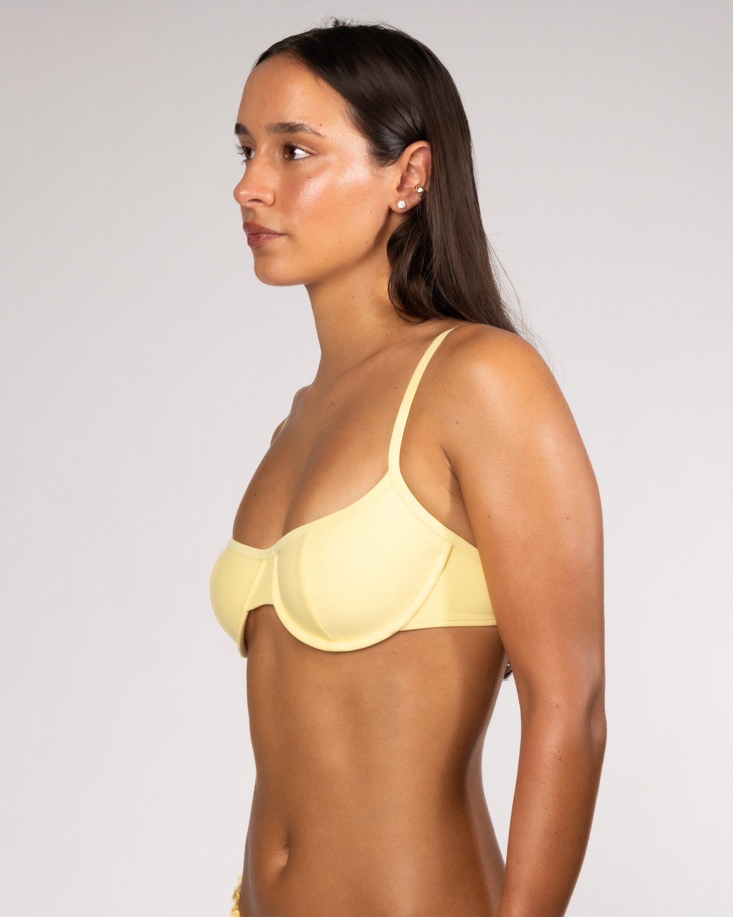 Millie bikini top - banana yellow